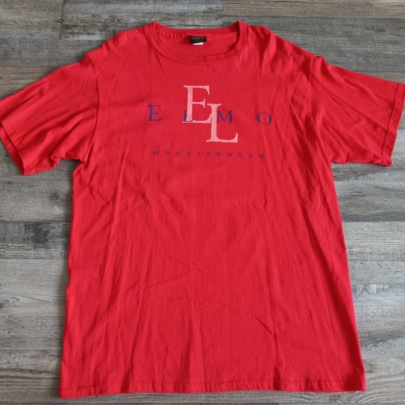 Vintage Monsterwear 90’s Sesame Street Elmo T-Shirt Made In USA 100% Cotton - Picture 3 of 7